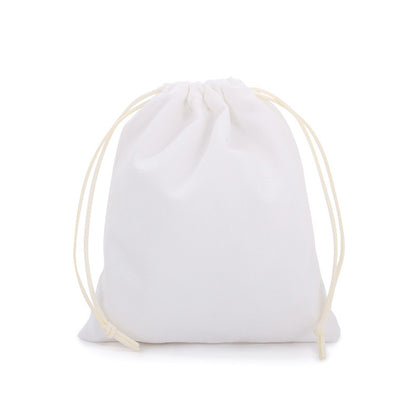 Suede drawstring pouch