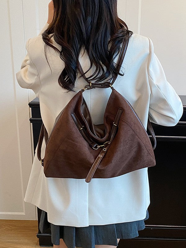 Suede Handbag