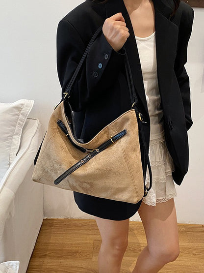 Suede Handbag