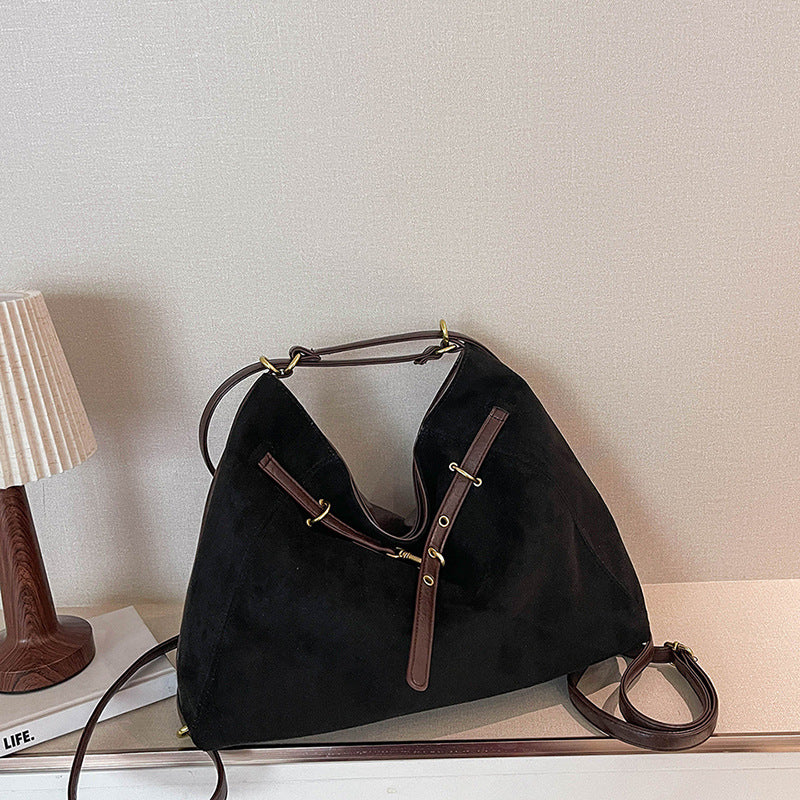 Suede Handbag