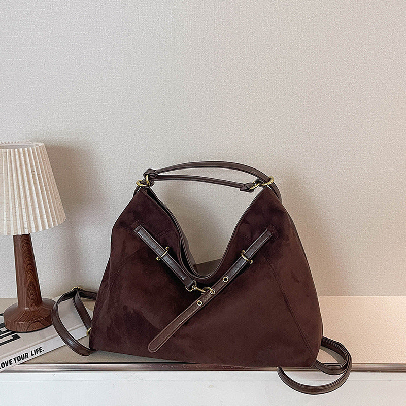Suede Handbag