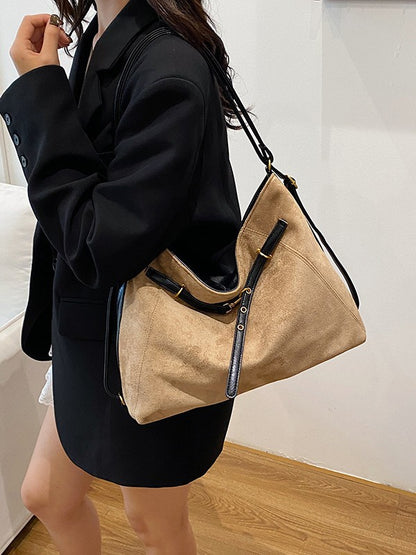 Suede Handbag