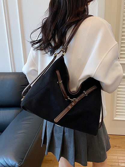 Suede Handbag