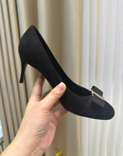 Suede High Heels