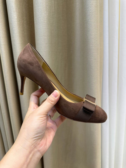 Suede High Heels