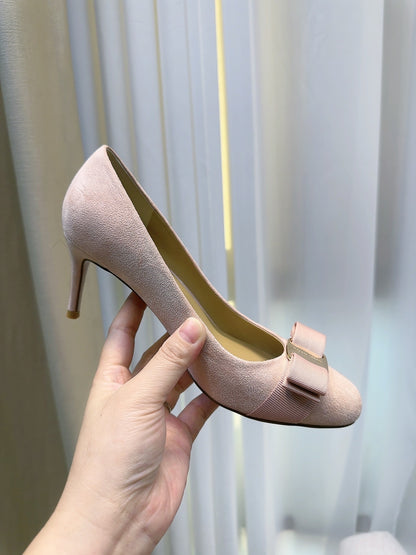 Suede High Heels