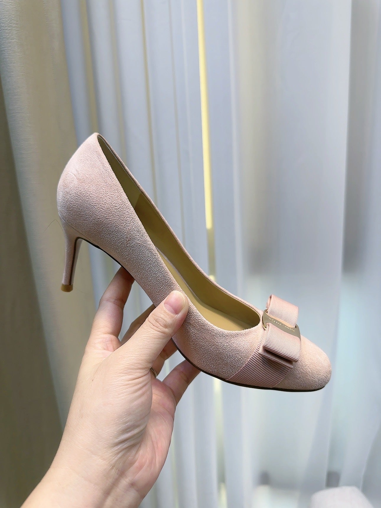 Suede High Heels