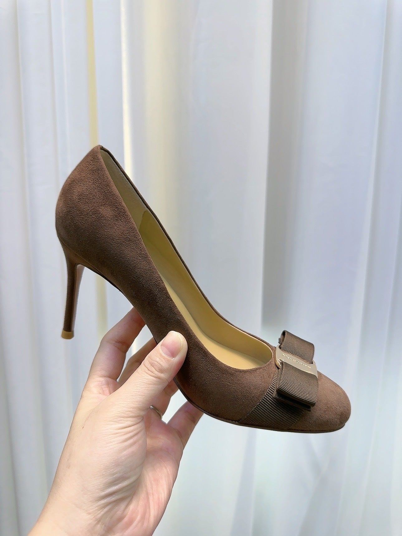 Suede High Heels