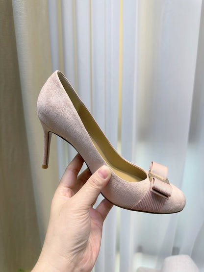 Suede High Heels