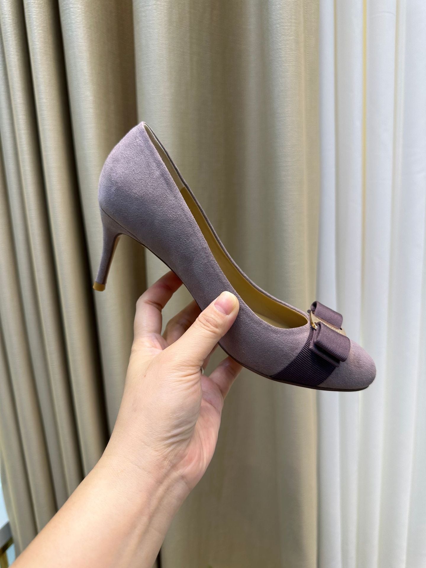 Suede High Heels