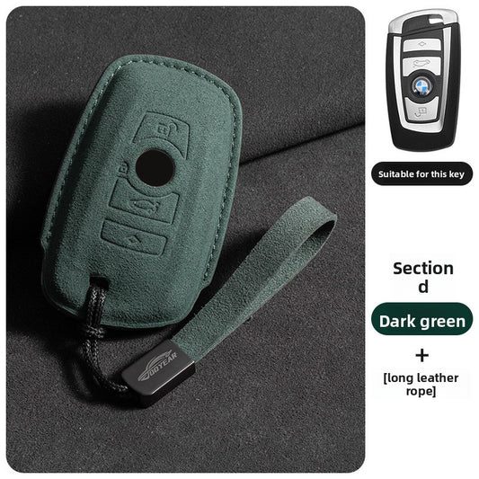 Suede Key Cover with Strap