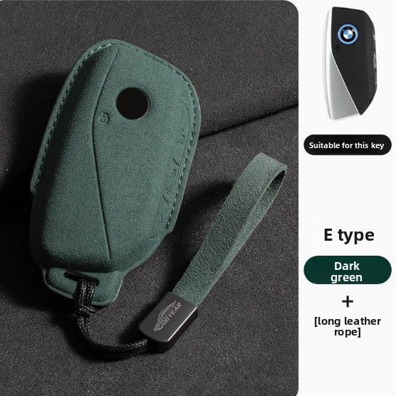 Suede Key Cover with Strap