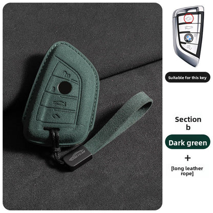 Suede Key Cover with Strap