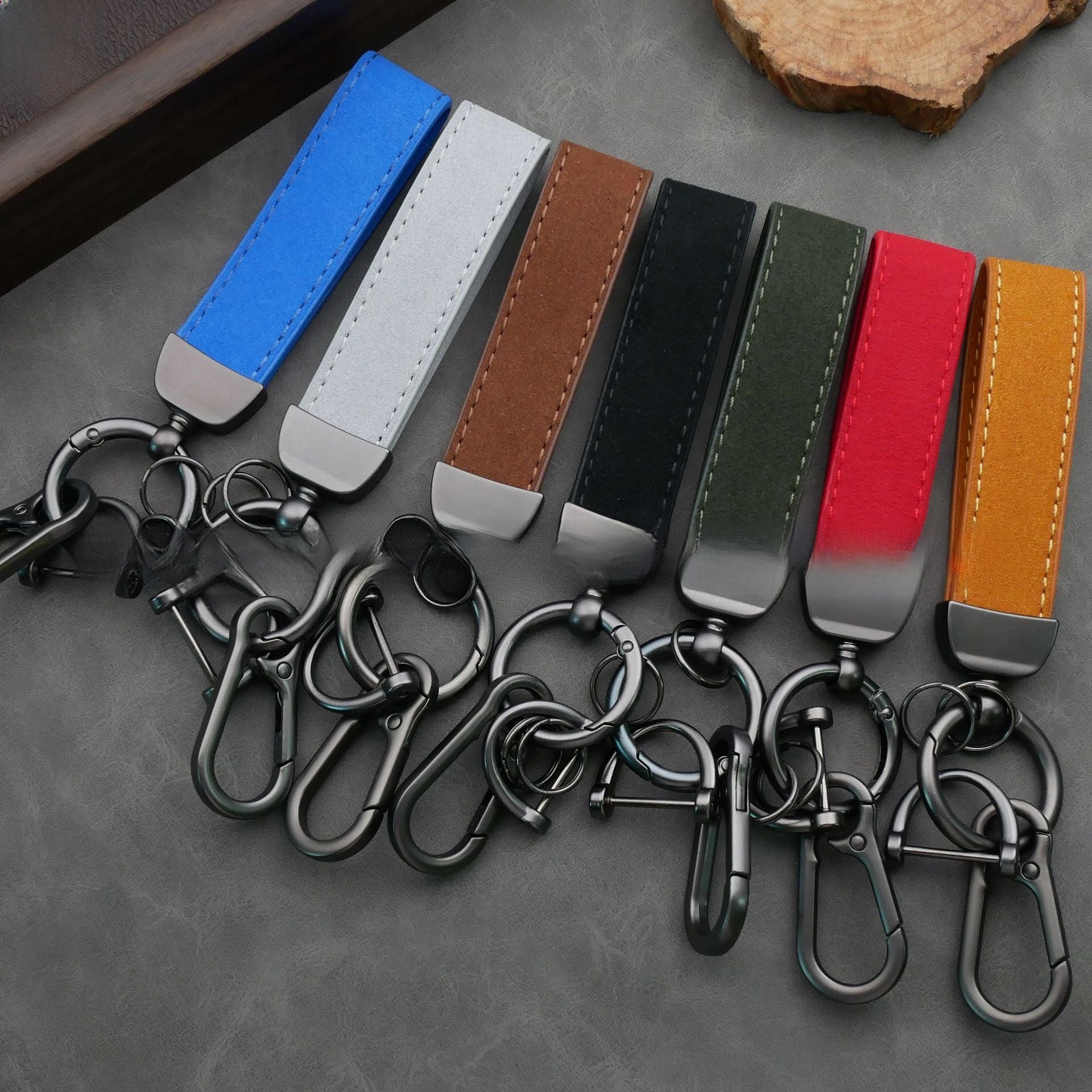 Suede Keychain