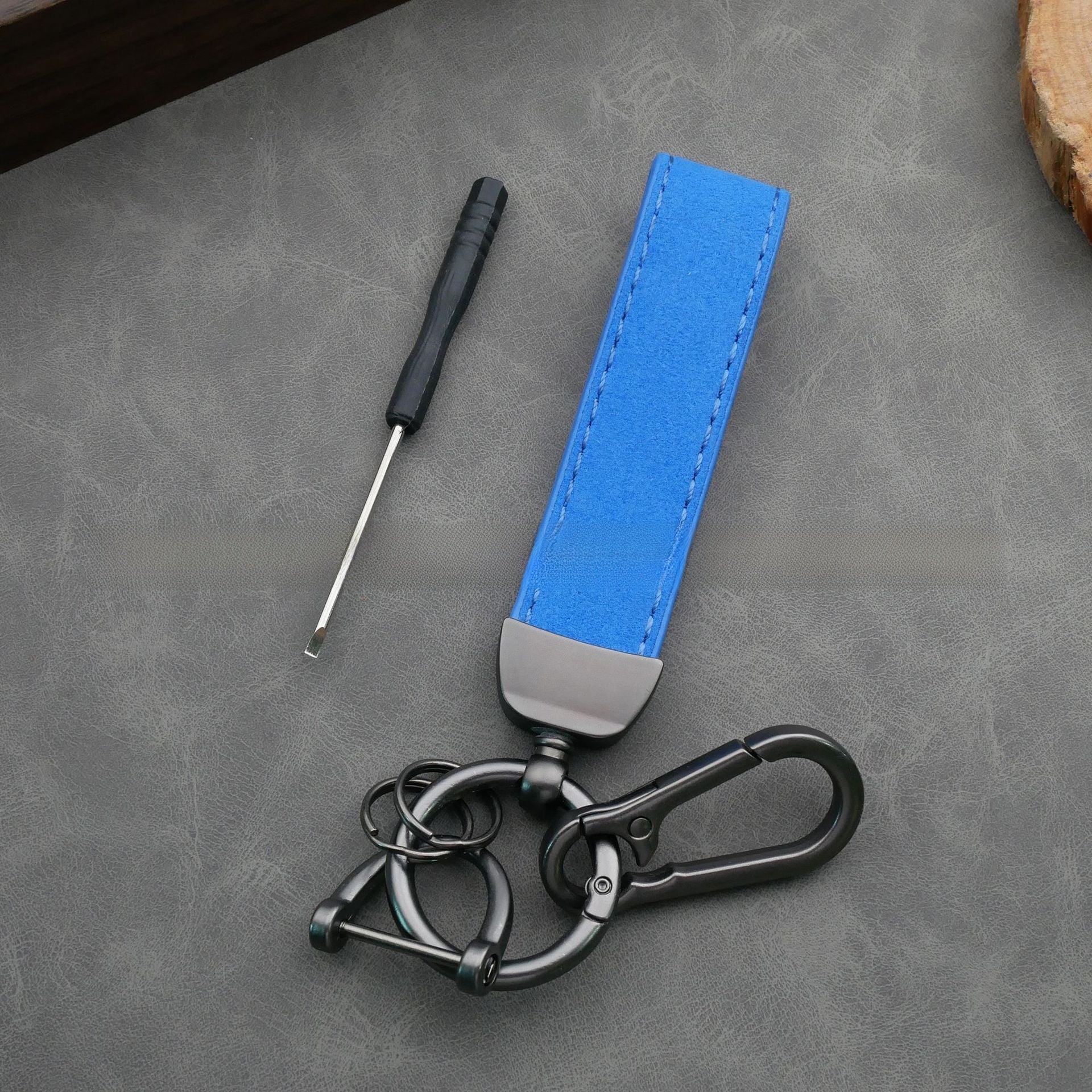 Suede Keychain