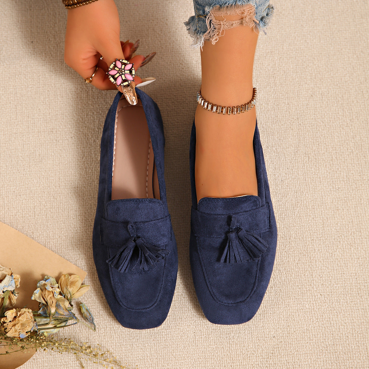 Suede Loafers