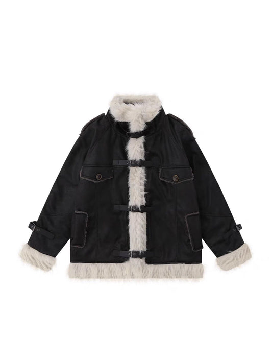 Suede Shearling Coat