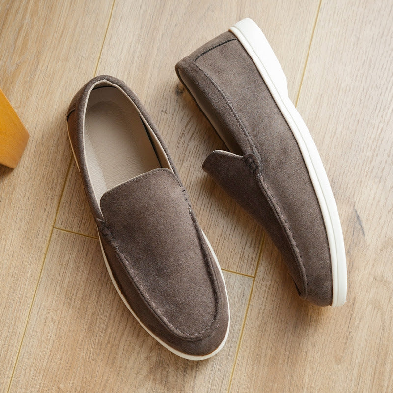 Suede Slip-On Loafers for Men