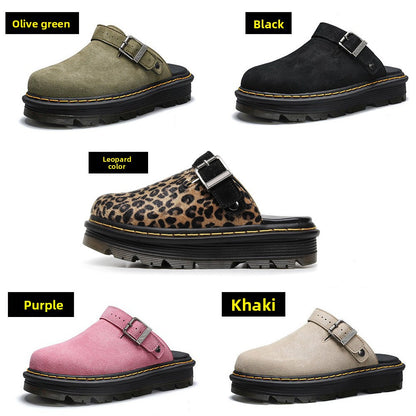 Suede Slip-On Slippers