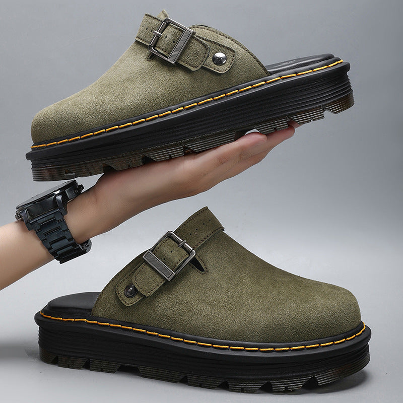 Suede Slip-On Slippers