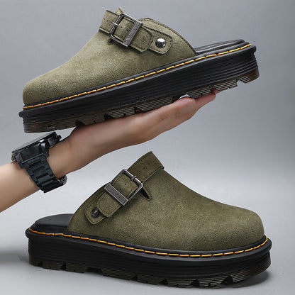 Suede Slip-On Slippers