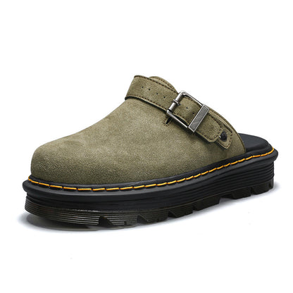 Suede Slip-On Slippers