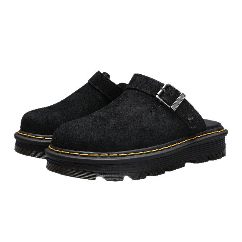 Suede Slip-On Slippers