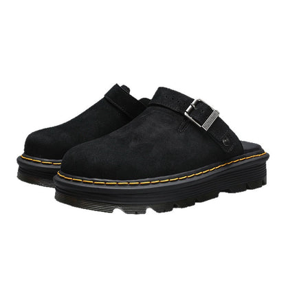Suede Slip-On Slippers