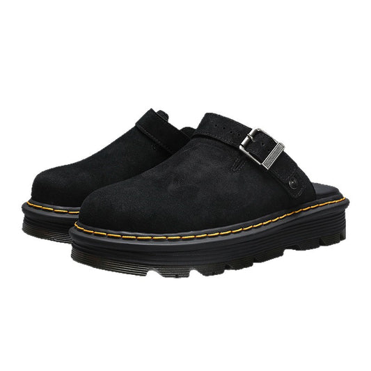 Suede Slip-On Slippers