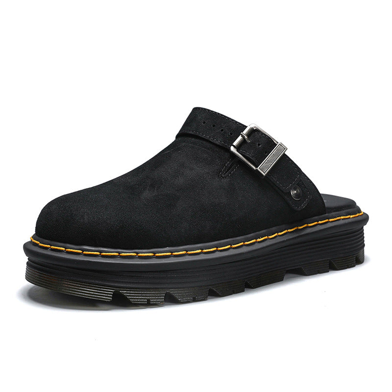 Suede Slip-On Slippers