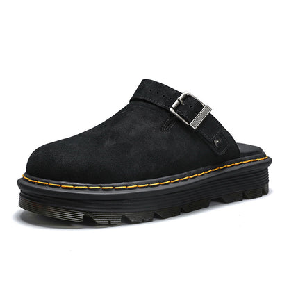 Suede Slip-On Slippers