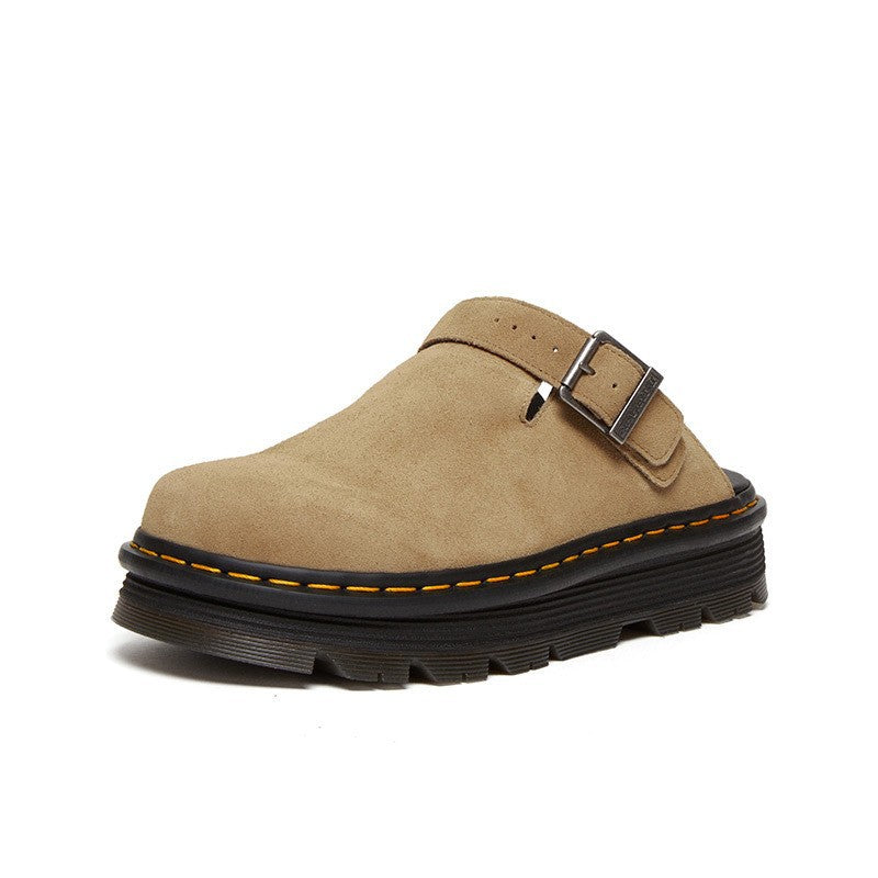 Suede Slip-On Slippers