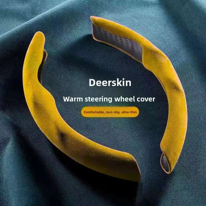 Suede Steering Wheel Cover Non-Slip Grip