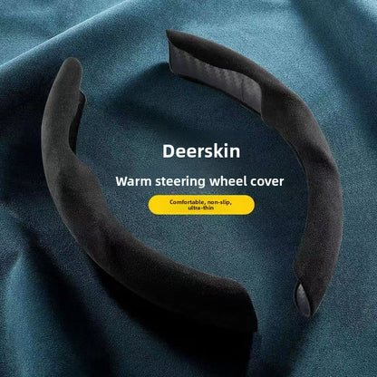 Suede Steering Wheel Cover Non-Slip Grip