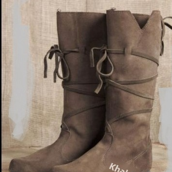 Suede Tassel Flat Boots