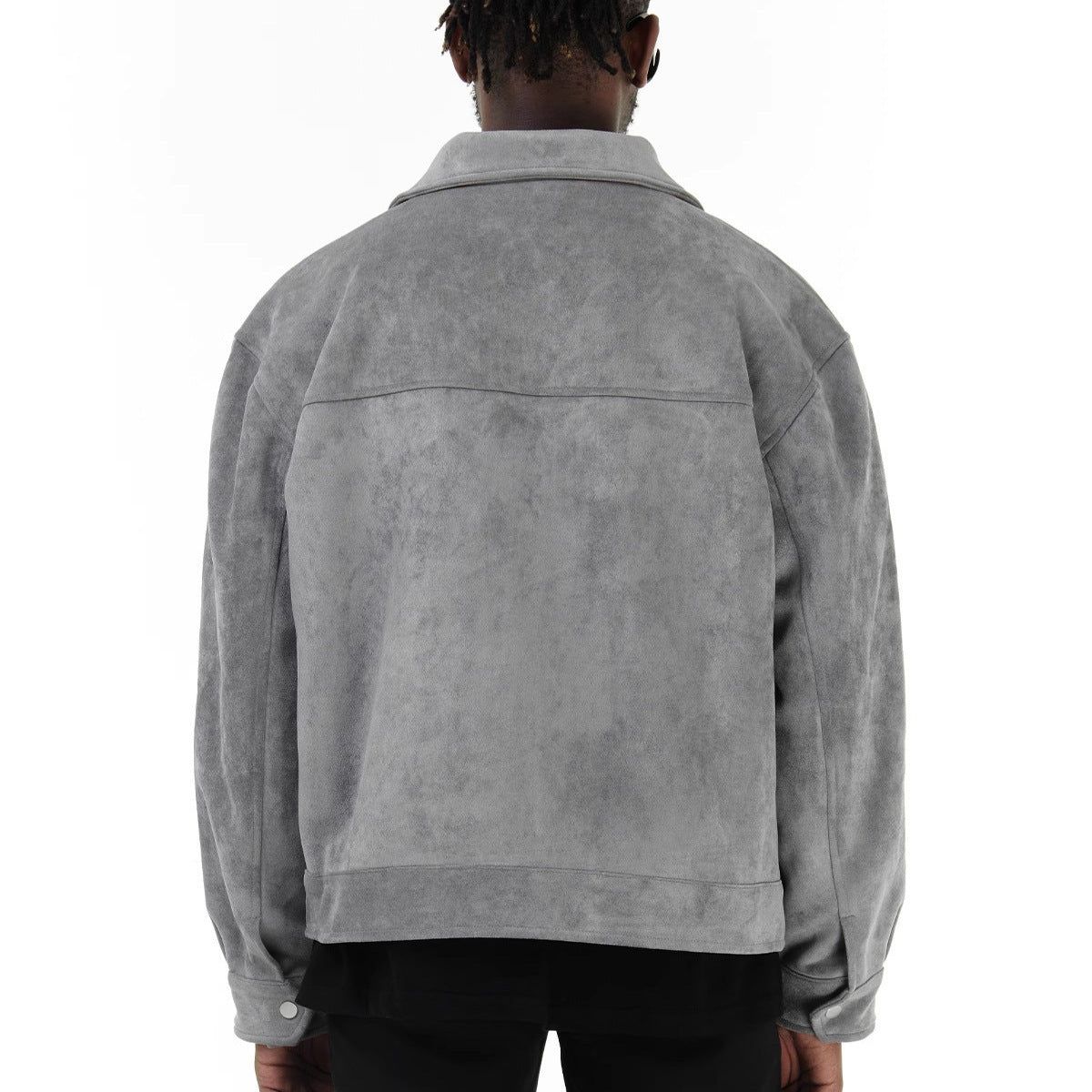 Suede Zipper Pocket Jacket