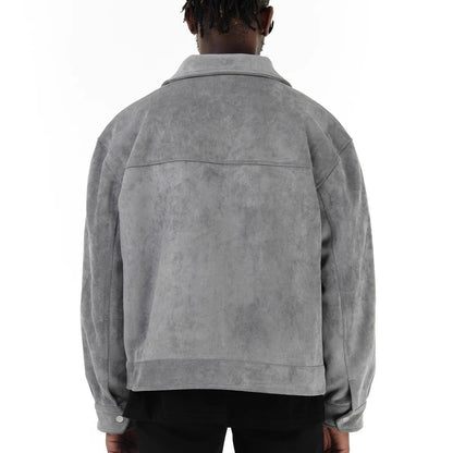 Suede Zipper Pocket Jacket
