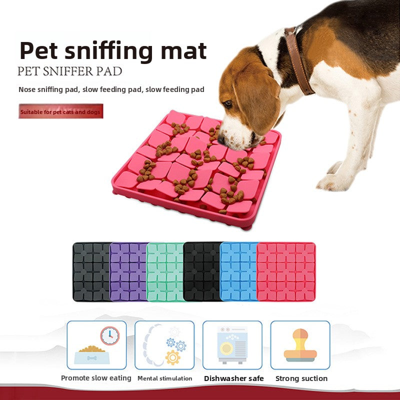 Suitable for New Pet Licking Plates, Slow Feeder Pet Supplies Wholesale, Slow Food Suction Cup Cat and Dog Supplies, Licking and Sniffing Mat
