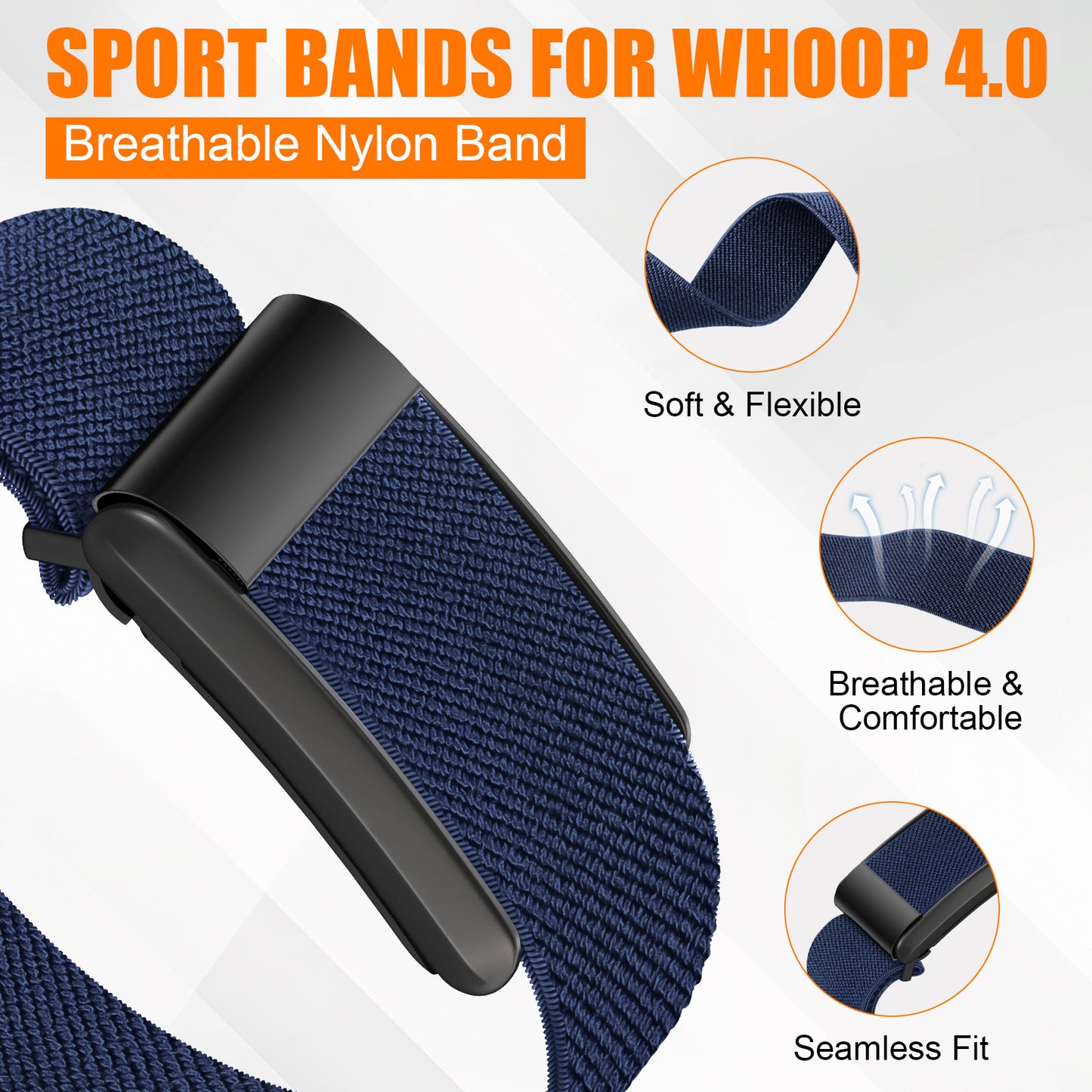 Suitable for Whoop 4.0/5.0 Watch Strap Nylon Sports Strap Woven Whoop Bracelet Strap