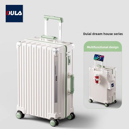 Suitcase, multi-functional travel case, password bag