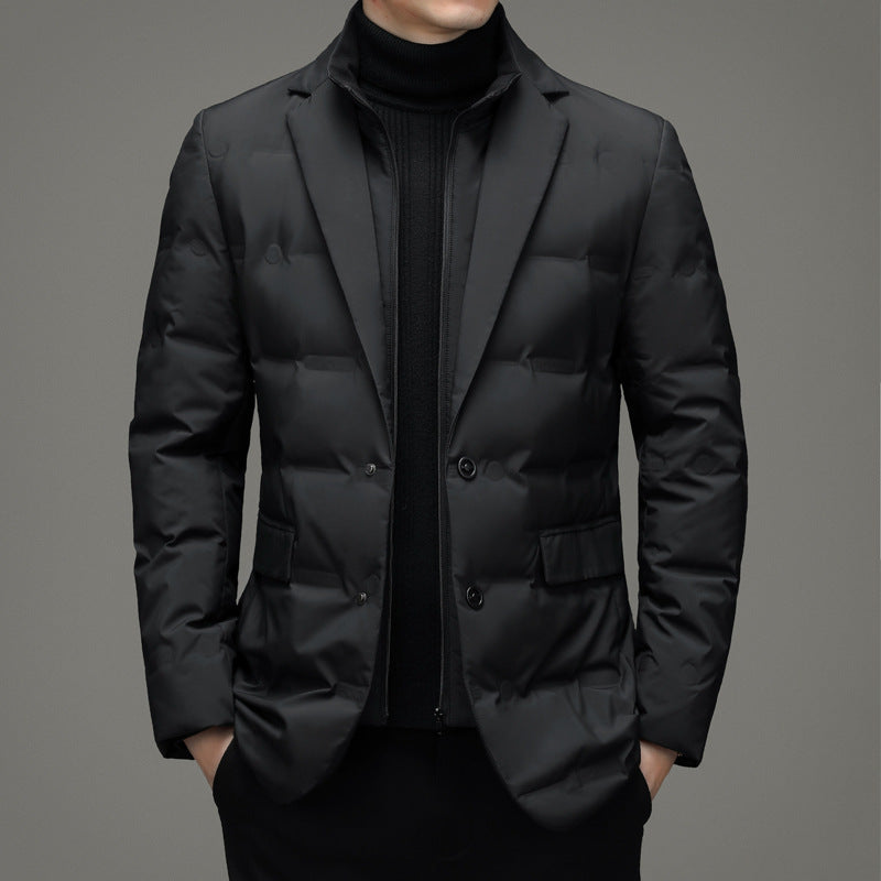 Suits-style down jacket