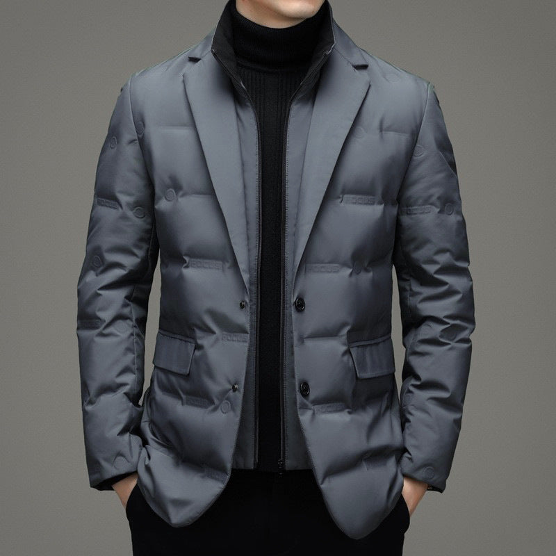 Suits-style down jacket