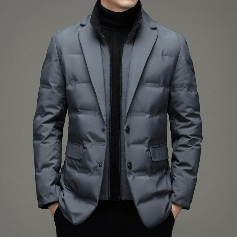 Suits-style down jacket