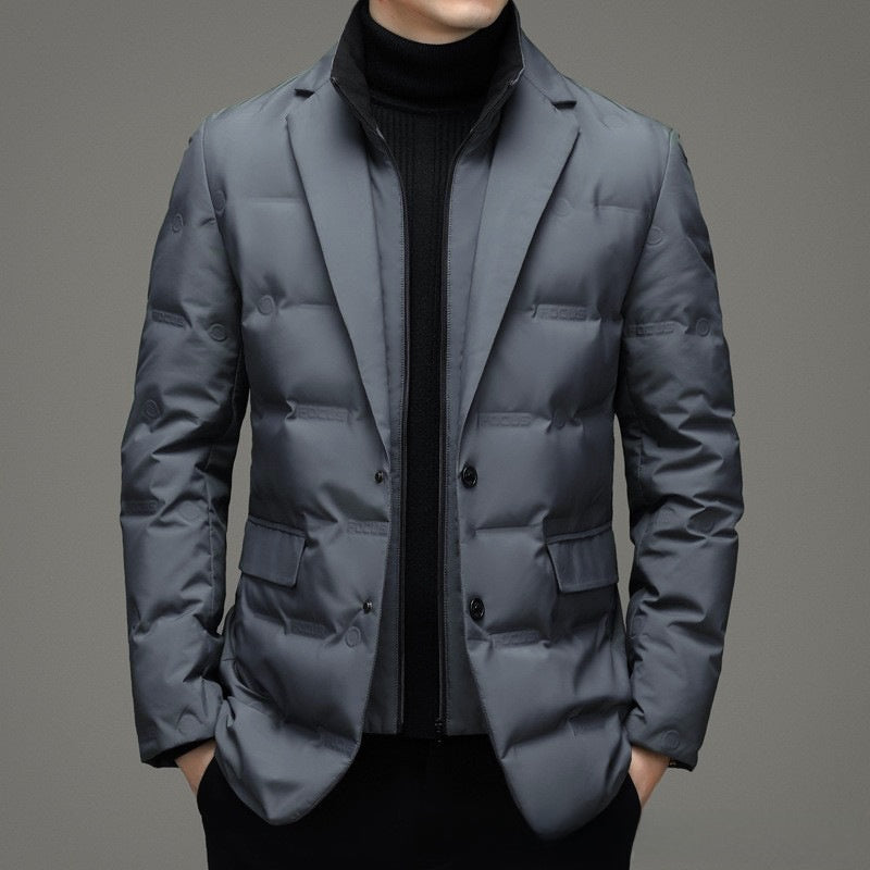 Suits-style down jacket