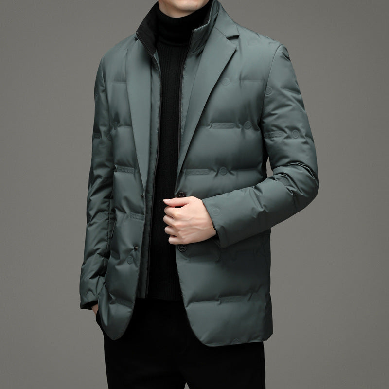 Suits-style down jacket