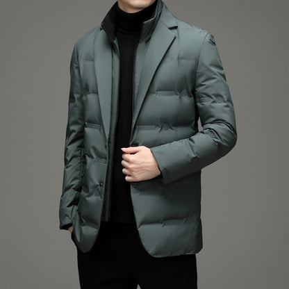 Suits-style down jacket