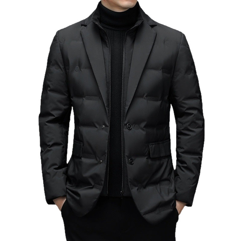 Suits-style down jacket