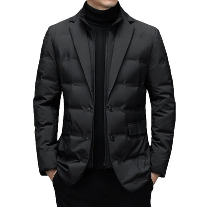 Suits-style down jacket