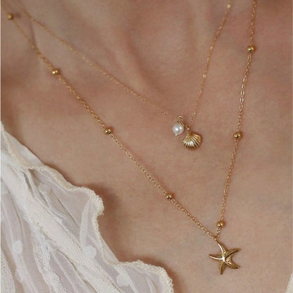 Summer Beach Shell Necklace