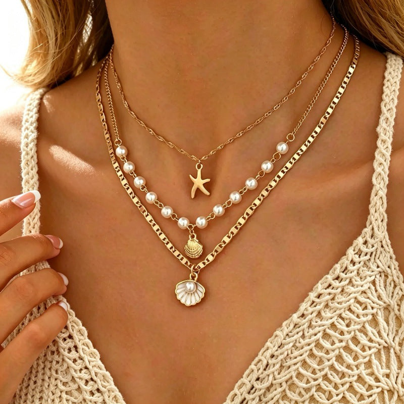 Summer Beach Shell Necklace